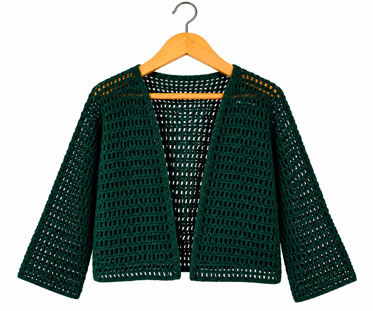 🇳🇵 Handmade Nepali Crochet Cardigan