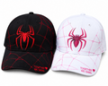 Spider Web Couple Baseball Caps – Black & White
