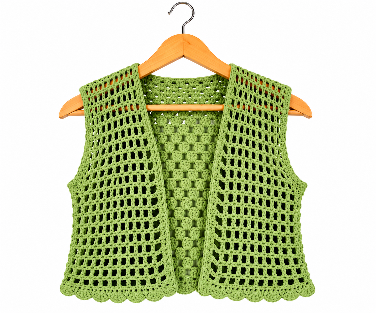 🇳🇵 Handmade Nepali Crochet Vest